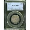 Image 1 : 1849 25C MS63 PCGS. Quite lustrous for this moder
