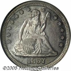 1857-S 25C MS64 NGC. With a mintage of 82,000 pie