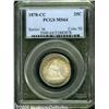 Image 1 : 1878-CC 25C MS64 PCGS. Russet and electric-blue p