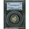 Image 1 : 1893 25C PR64 Cameo PCGS. Hints of cobalt-blue an