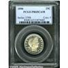 Image 3 : 1896 25C PR65 Cameo PCGS. Brilliant save for a hi