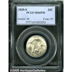 1929-S 25C MS65 Full Head PCGS. Blazing luster an