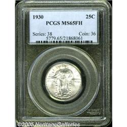 1930 25C MS65 Full Head PCGS. Brilliant surfaces 