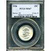 Image 1 : 1936 25C MS67 PCGS. A lustrous and essentially im