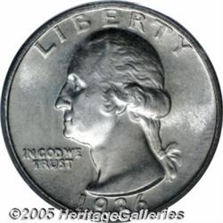 1936-D 25C MS66 PCGS. The original mintage of thi