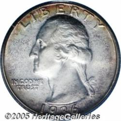 1936 25C PR66 PCGS. Creamy slate-gray color embra