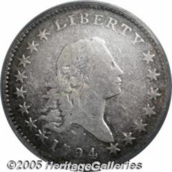 1794 50C VF Details, Improperly Cleaned, NCS. O-1