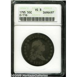 1795 50C 2 Leaves VG8 ANACS. O-116, R.3. Even, me