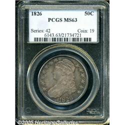 1826 50C MS63 PCGS. O-102, R.1. The variety is co