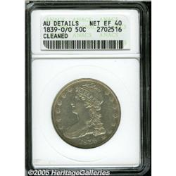 1839-O/O 50C --Cleaned--ANACS. AU details, Net XF