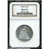 Image 1 : 1843-O 50C MS61 Prooflike NGC. This is a lovely e