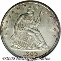 1844 50C MS64 NGC. Writing in 1993, Randy Wiley a