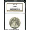 Image 3 : 1851 50C MS65 NGC. WB-103, R.7 in Uncirculated. I