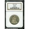 Image 1 : 1876-S 50C MS63 NGC. Type One Reverse. A satiny a