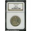 Image 1 : 1877-CC 50C MS62 NGC. WB-104. The bases of the 7s