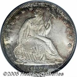 1880 50C MS65 PCGS. Type Two Reverse. Dappled hon