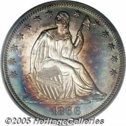 1866 50C Motto PR65 Cameo PCGS. This is a gloriou