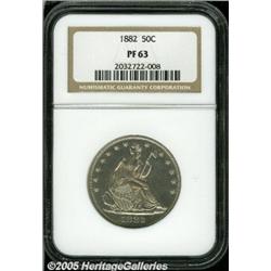 1882 50C PR63 NGC. A well struck and untoned spec