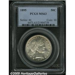 1895 50C MS63 PCGS. Well struck with bright, spar