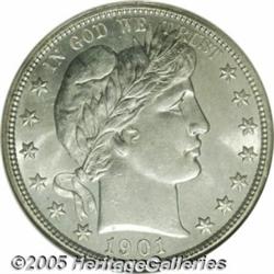 1901 50C MS65 NGC. The 1901 half had a large prod