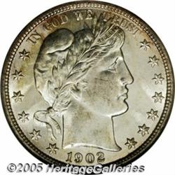 1902 50C MS66 NGC. For a coin with a mintage of a