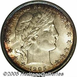 1905-O 50C MS65 NGC. Like most O-mint issues in t