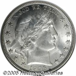 1906-O 50C MS65 NGC. The 1906-O had a generous mi