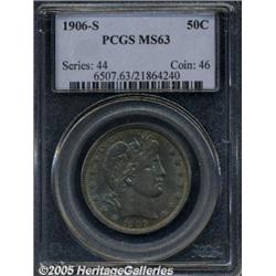 1906-S 50C MS63 PCGS. This is a pleasing example 