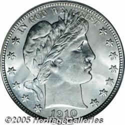 1910-S 50C MS65 PCGS. This is a frosty Gem with a