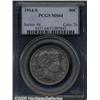 Image 1 : 1914-S 50C MS64 PCGS. Attractive mauve-blue patin