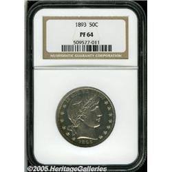 1893 50C PR64 NGC. Fully struck and nearly pristi