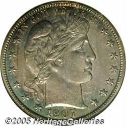 1907 50C PR66 NGC. One of only 575 proof struck i