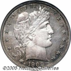 1909 50C PR65 Cameo PCGS. The immense eye appeal 