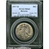 Image 1 : 1917-D 50C Reverse MS62 PCGS. Faint mauve and gra