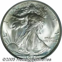 1942-D 50C MS67 PCGS. A crisply struck Superb Gem