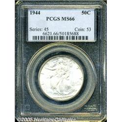 1944 50C MS66 PCGS. Well struck, with silver-gray