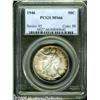 Image 1 : 1946 50C MS66 PCGS. Russet toning rings the obver