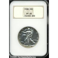 1938 50C PR65 NGC. Fully struck and free of troub