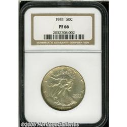 1941 50C PR66 NGC. The AW monogram is completely 
