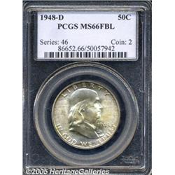 1948-D 50C MS66 Full Bell Lines PCGS. Streaks of 