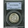 Image 1 : 1951 50C MS66 Full Bell Lines PCGS. Silver-gray l