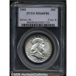 1951 50C MS66 Full Bell Lines PCGS. Fully struck 