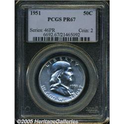 1951 50C PR67 PCGS. Well struck, with brilliant, 