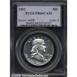 1952 50C PR66 Cameo PCGS. Fully struck and pristi