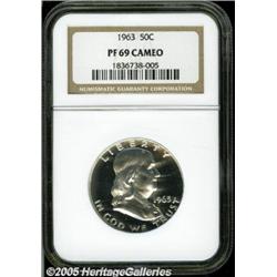 1963 50C PR69 Cameo NGC. Stunning cameo surfaces 