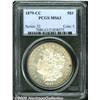 Image 3 : 1879-CC $1 MS63 PCGS. Moderately toned with a sof