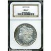 Image 1 : 1879-S $1 MS67 NGC. Crescents of deep aqua and go