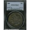 Image 1 : 1880 $1 MS65 PCGS. Lustrous surfaces are graded b