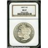 Image 1 : 1880-S $1 MS67 NGC. The design elements are sharp