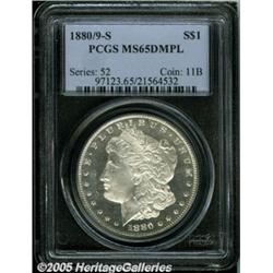 1880/9-S $1 MS65 Deep Mirror Prooflike PCGS. VAM-